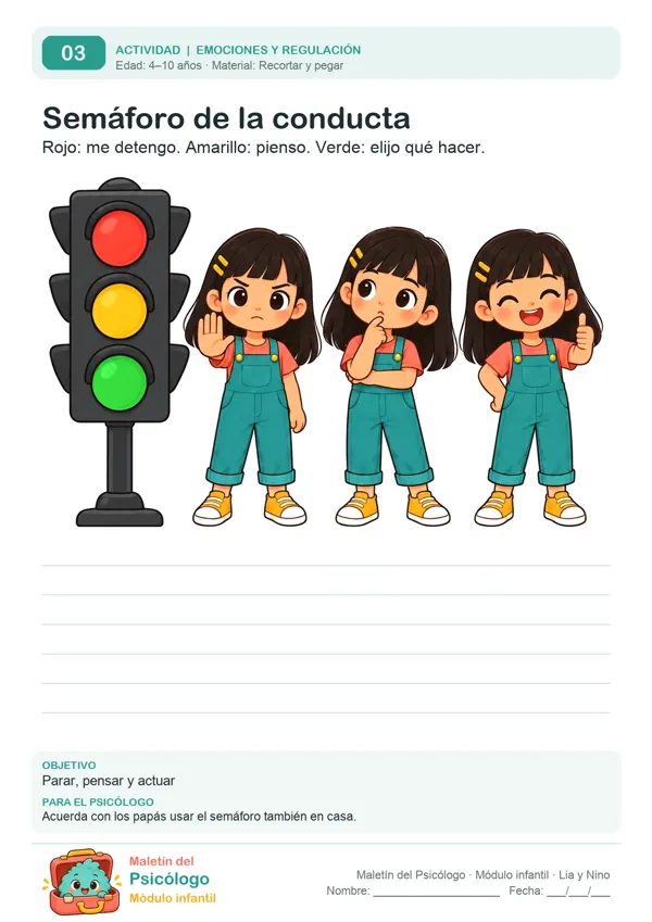 Actividad 03: Semáforo de la conducta